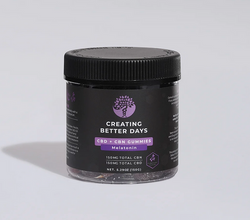 CREATING BETTER DAYS 300MG CBD/CBN/MELATONIN GUMMIES- FAT-FREE & VEGAN